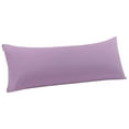 thumbnail image 1 of Unique Bargains Microfiber Solid Body Pillow Cover, 20" x 60", Violet, 1 of 8
