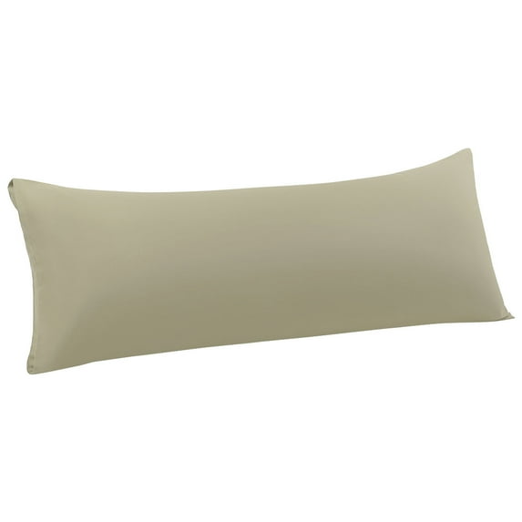 Unique Bargains Microfiber Solid Body Pillow Cover, 20" x 72", Khaki