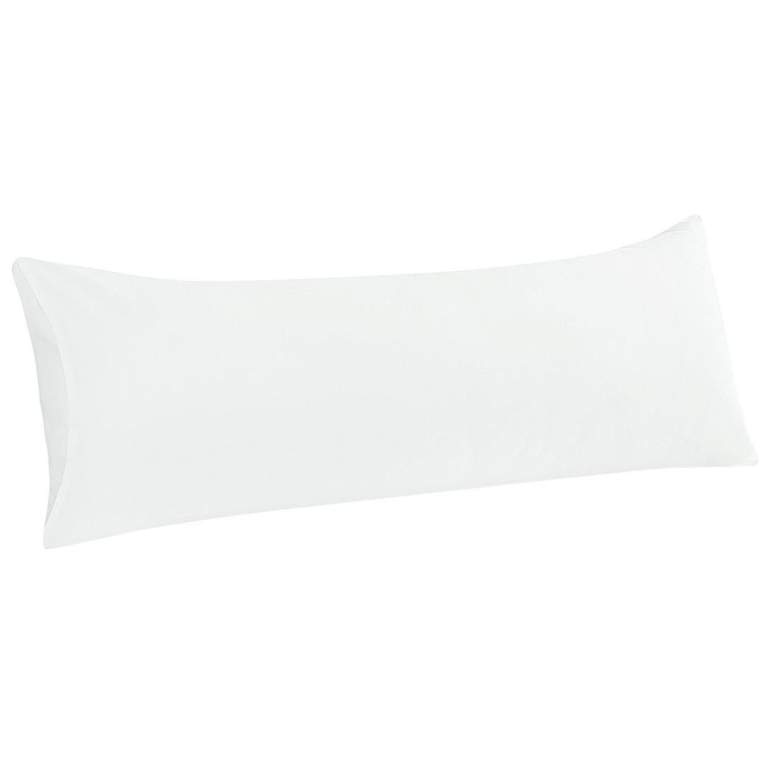 Unique Bargains Microfiber Solid Body Pillow Cover, 20" x 72", White