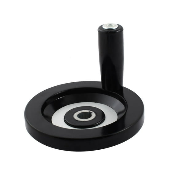 Unique Bargains Milling Machine 12x100mm Plastic Handwheel Wheel w Screw On Handle