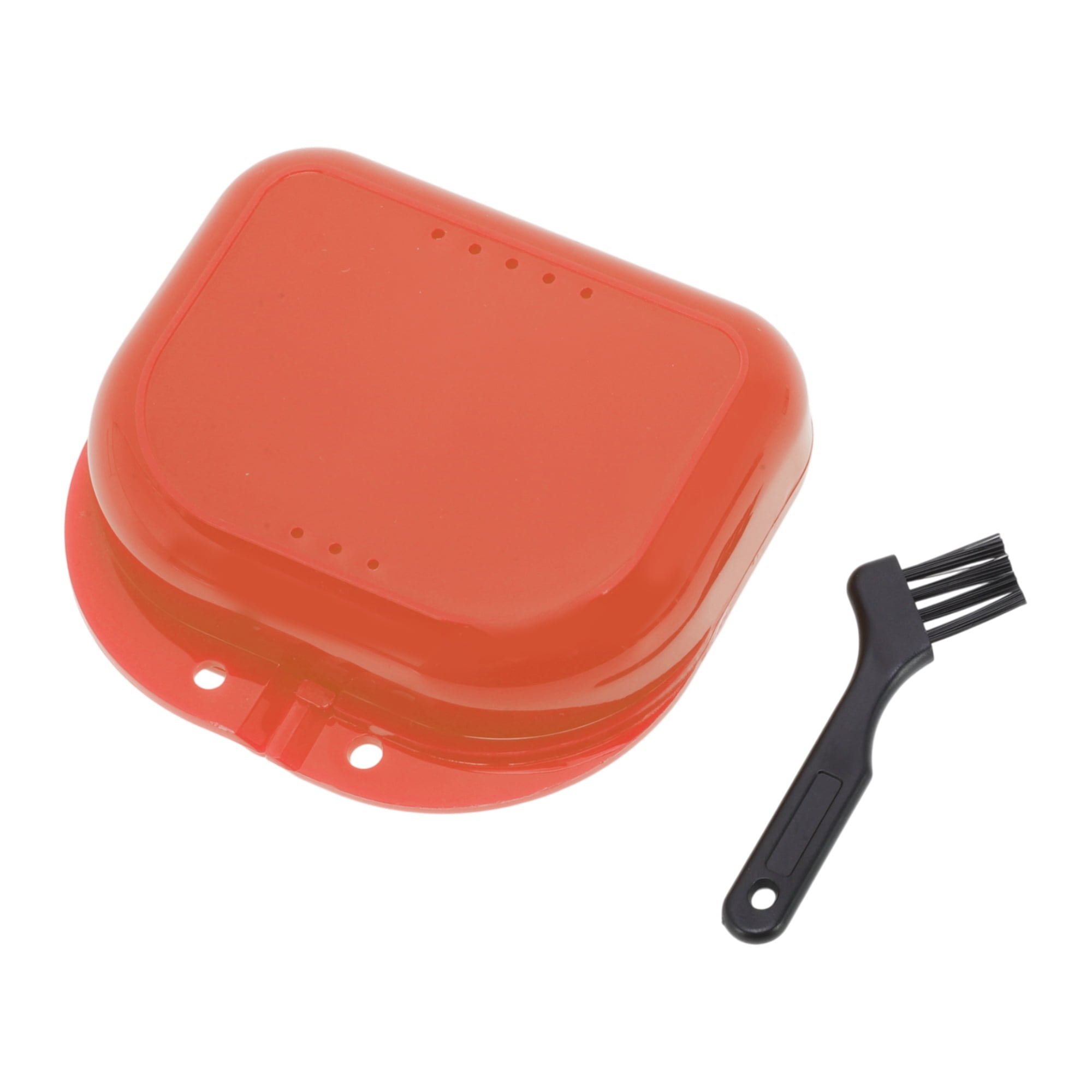 Unique Bargains Mini Braces Box with Brush 1 Set Orange