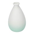 thumbnail image 1 of Unique Bargains Mini Ceramic Ribbed Bud Vase for Flower Aqua 2.8"L x 2.8"W x 4.3"H, 1 of 7