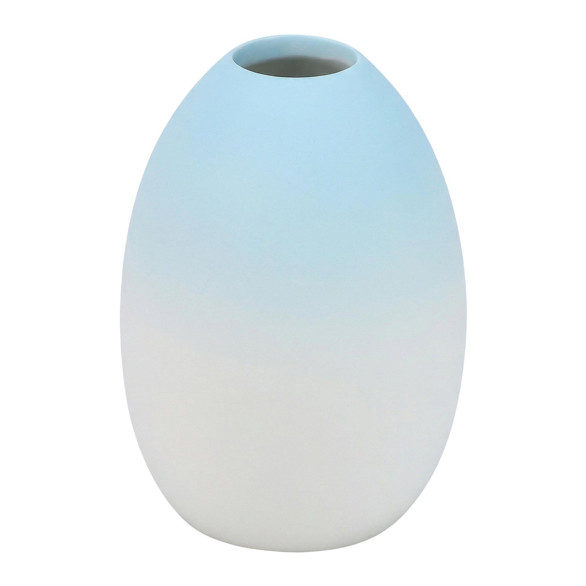 Unique Bargains Mini Ceramic Ribbed Bud Vase for Flower Blue 2.9"L x 2.9"W x 3.9"H