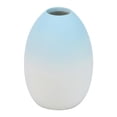 thumbnail image 1 of Unique Bargains Mini Ceramic Ribbed Bud Vase for Flower Blue 2.9"L x 2.9"W x 3.9"H, 1 of 6