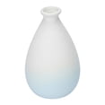 thumbnail image 1 of Unique Bargains Mini Ceramic Ribbed Bud Vase for Flower Sky Blue 2.8"L x 2.8"W x 4.3"H, 1 of 6