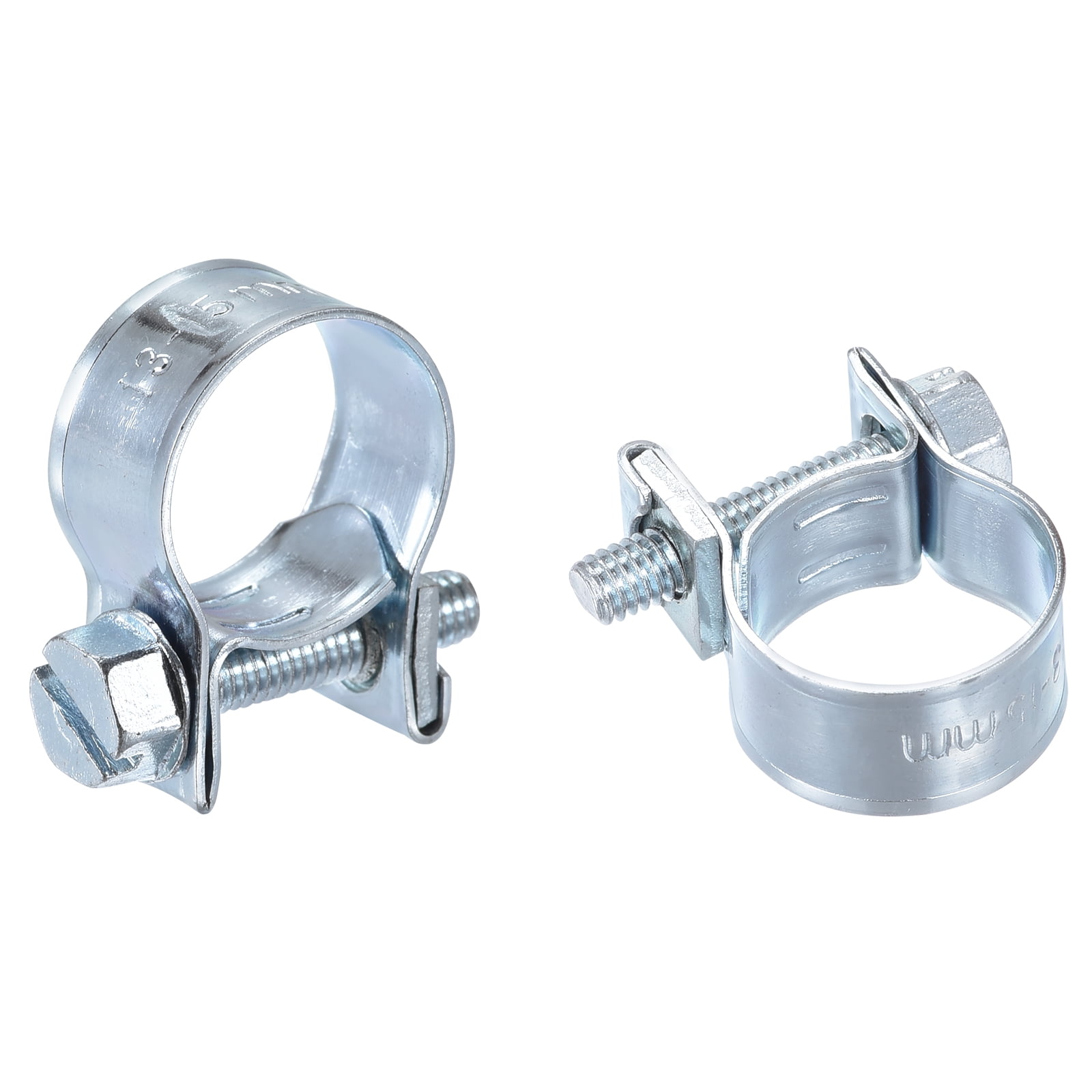 Unique Bargains Mini Fuel Injection Hose Clamp Zinc Plated Steel Fuel Line Clamp 13-15mm