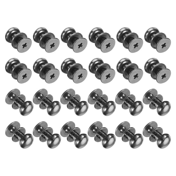 Unique Bargains Mini Round Knobs Small Drawer Pulls for Cabinets 0.3" x 0.32" Gray