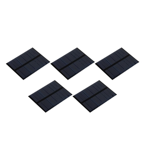 Unique Bargains Mini Solar Panel Cell Black 5.5V 90mA 0.495W