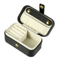 thumbnail image 1 of Unique Bargains Mini Square Jewelry Box Jewelry Organizer Box for Travel for Trip Black 1 Pc, 1 of 6