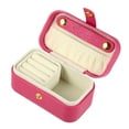 thumbnail image 1 of Unique Bargains Mini Square Jewelry Box Jewelry Organizer Box for Travel for Trip Red 1 Pc, 1 of 6