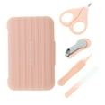 thumbnail image 1 of Unique Bargains Mini Suitcase Nail Clipper Kit 4-piece Set Pink, 1 of 6