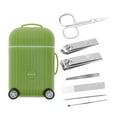 thumbnail image 1 of Unique Bargains Mini Suitcase Nail Clipper Kit 8-piece Set Green, 1 of 6