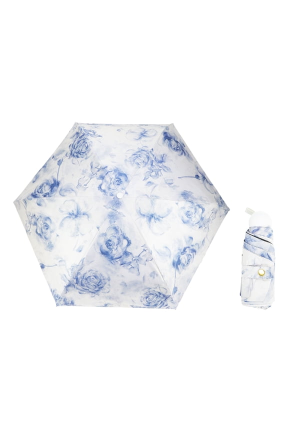 Mini Umbrella Compact Windproof Folding Umbrella Ink Cloud
