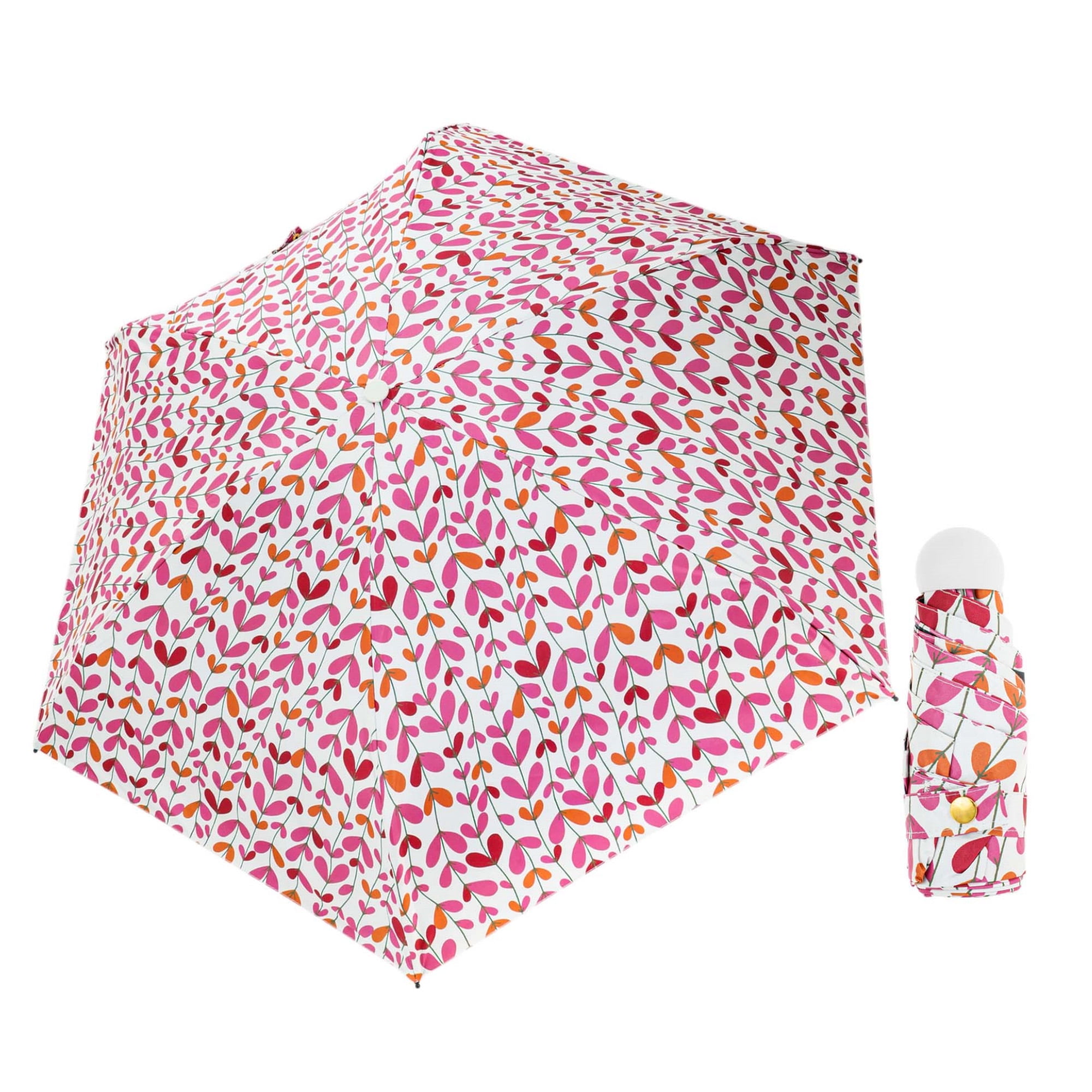 Unique Bargains Mini Umbrella Compact Windproof Folding Umbrella Pansy