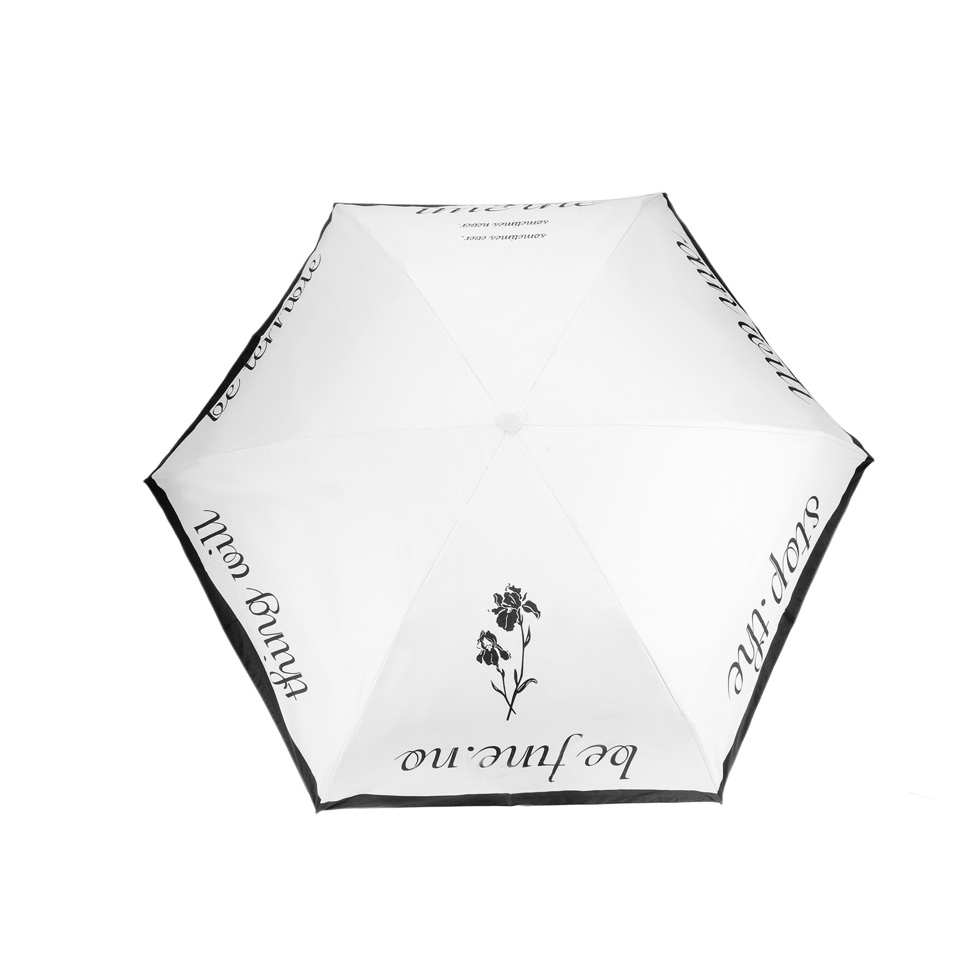 Unique Bargains Mini Umbrella Compact Windproof Folding Umbrella Retro Rose