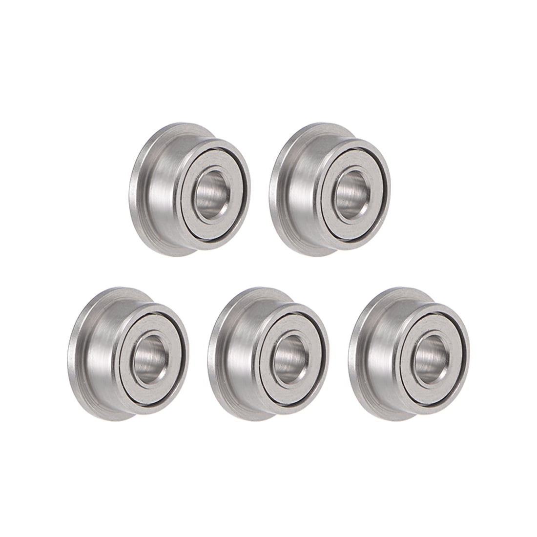 Unique Bargains Miniature Flange Ball Bearings Double Shielded Chrome Steel 2x5x2.5mm