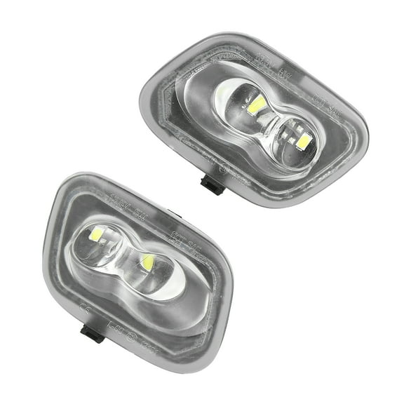 Unique Bargains Mirror Light for Ford F-150 F-250 F-350 F-450 Super Duty FL3Z13B374B Side LED White Puddle Lamp 2pcs