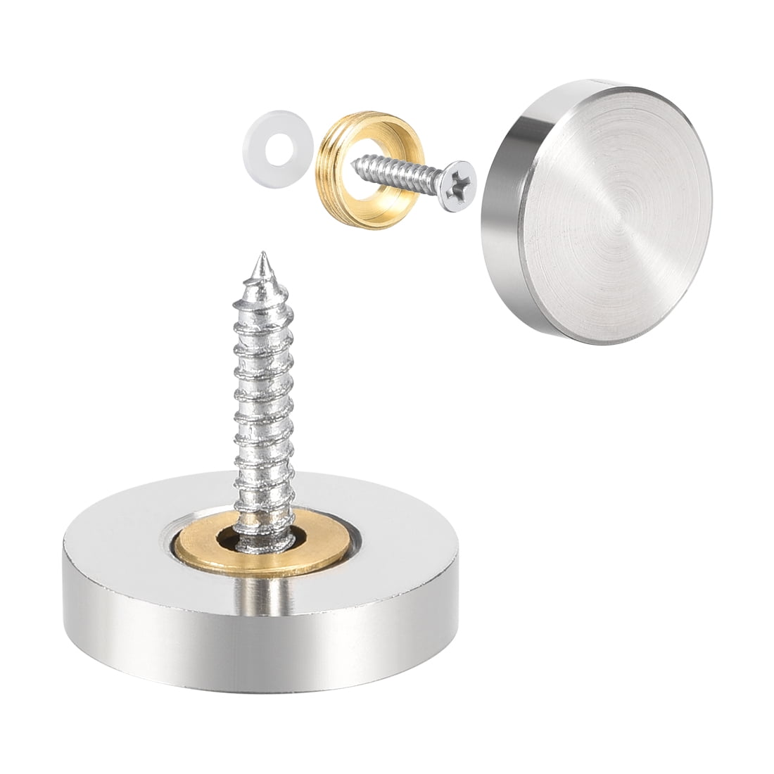 Unique Bargains Mirror Screws Decorative Cap Cover Nails 22mm