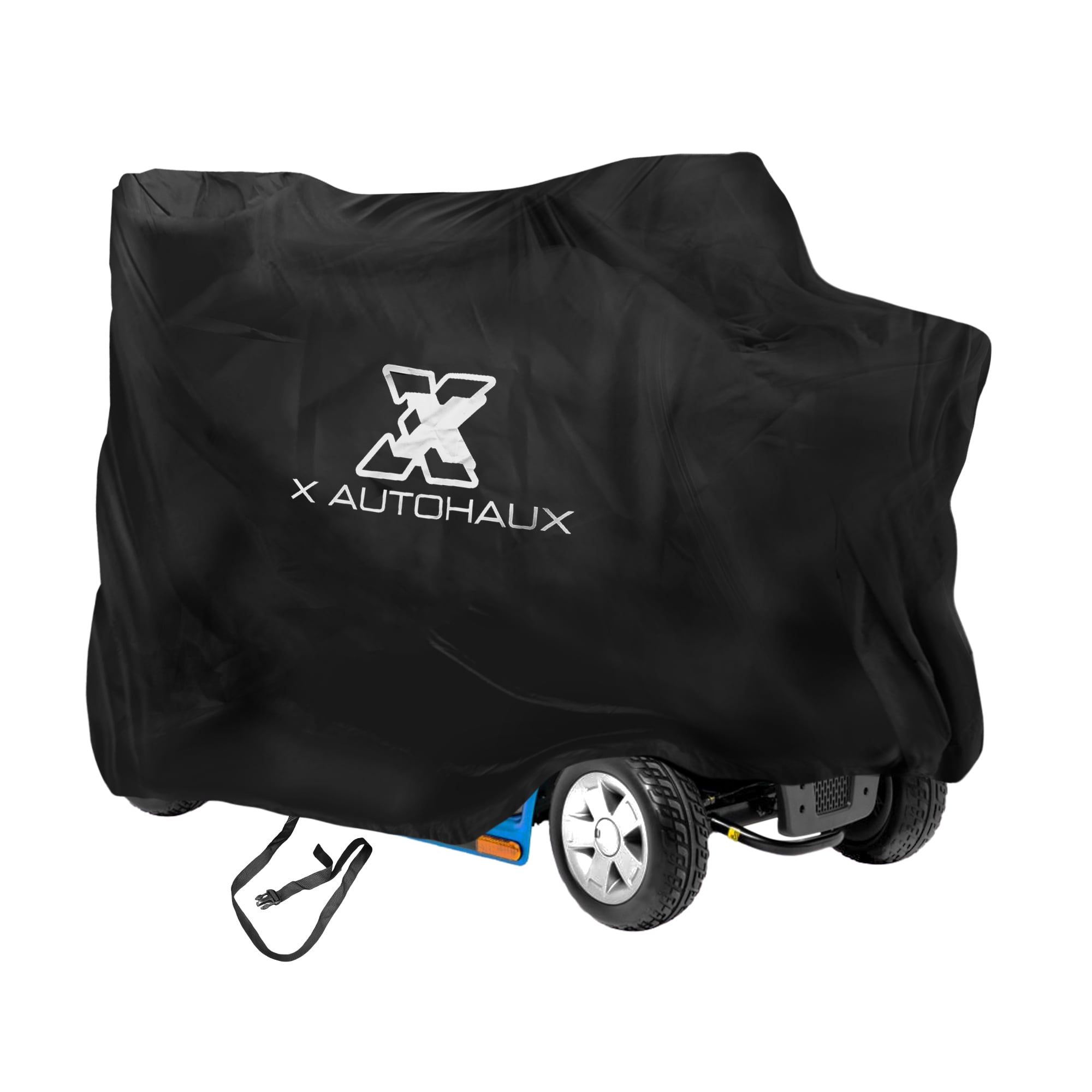 Unique Bargains Mobility Scooter Rain Cover 210D Oxford Black 48x22x38 Inch