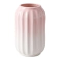 thumbnail image 1 of Unique Bargains Modern Ceramic Flower Matte Ribbed Vase Pink 3.5" x 3.5" x 5.9", 1 of 5