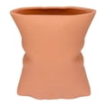 thumbnail image 1 of Unique Bargains Modern Ceramic Large Opening Flower Vase Orange 5.6"L x 4.2"W x 6.2"H, 1 of 6