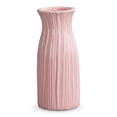 thumbnail image 1 of Unique Bargains Modern Cylinder Matte Ribbed Flower Vase Pink 2.4"L x 2.4"W x 5.1"H, 1 of 6