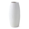 thumbnail image 1 of Unique Bargains Modern Decor Tall Ribbed Flower Vase Matte White 4.1" x 4.1" x 8.7", 1 of 6