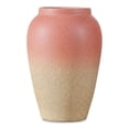 thumbnail image 1 of Unique Bargains Modern Flower Vase Matte Ribbed Opening Decorative Retro Round Bottle Red, 1 of 6
