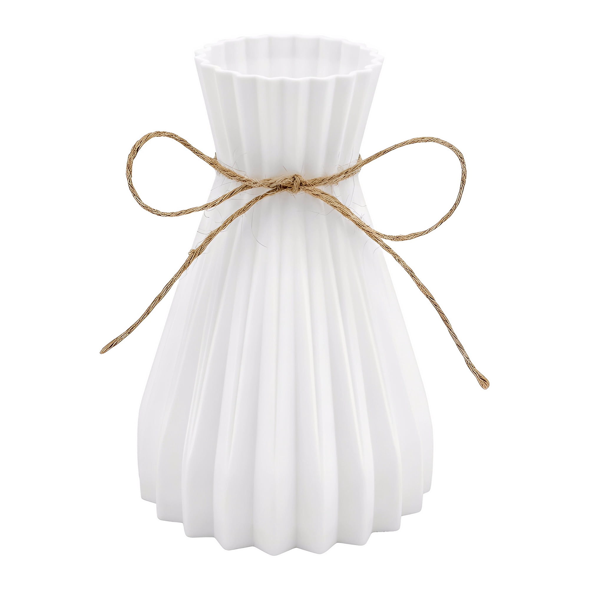 Unique Bargains Modern Geometric Unbreakable Flower Vase White 4.7" x 4.7" x 6.7"