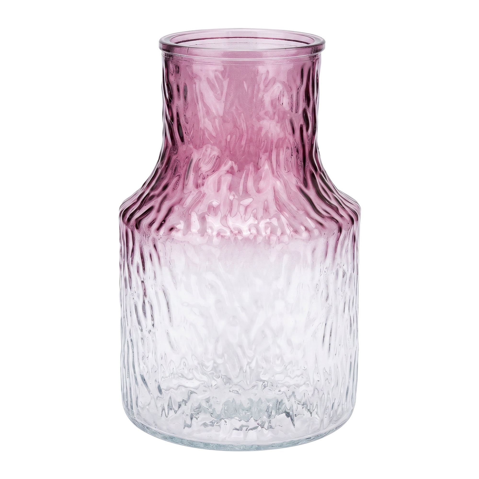 Unique Bargains Modern Geometric Wide Mouth Thickened Flower Vase Purple 5.3"x5.3"x8.3"