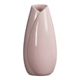 thumbnail image 1 of Unique Bargains Modern Matte Ribbed Decorative Flower Vase for Desktop & Bathroom Pink, 1 of 7