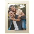 thumbnail image 1 of Unique Bargains Modern Picture Frame Brushed Aluminum Metal Photo Frame Gold 6x8, 1 of 6