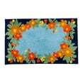 thumbnail image 1 of Unique Bargains Modern Printed Soft Absorbent Shaggy Bath Mat Non Slip Blue 32" x 20", 1 of 5