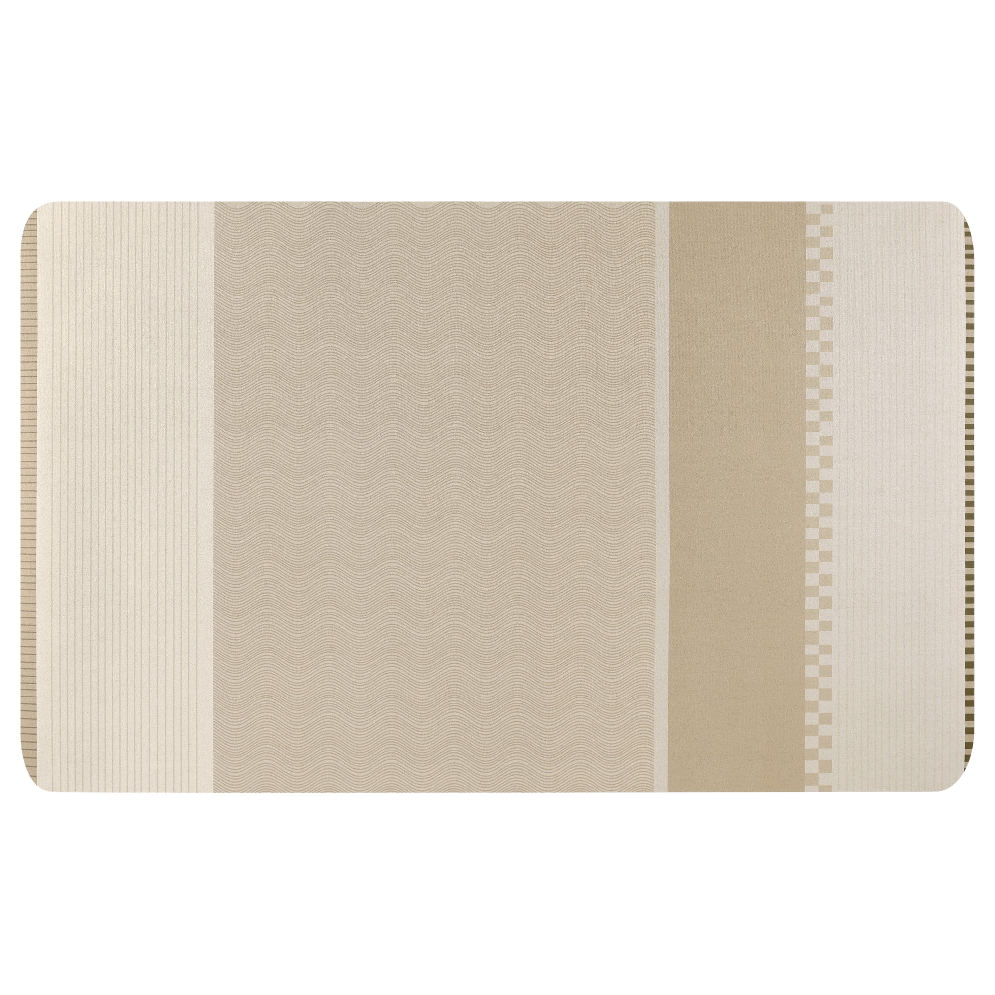 Unique Bargains Modern Soft Comfort Kitchen Rug Absorbent Non Slip Kitchen Mat Washable Brown 20" x 32"