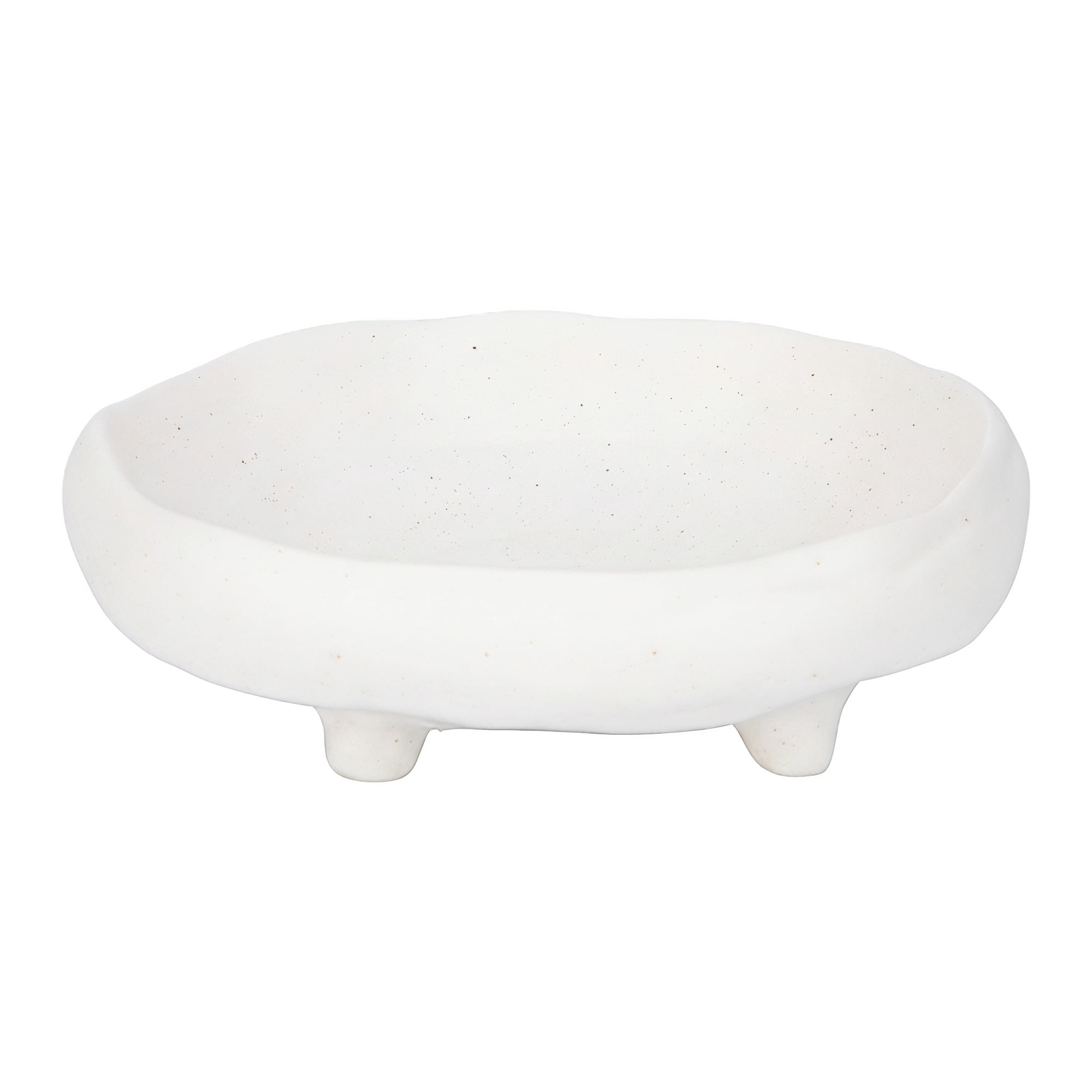 Unique Bargains Modern Spiral Ceramic Decorative Bowl White 4.9" x 4.9" x 1.8"