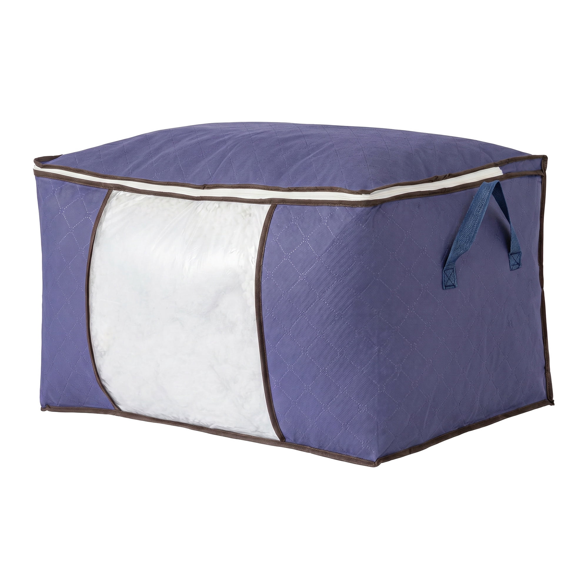 Unique Bargains Moistureproof Storage Sack Portable Side Bag Navy Blue 23.6"x15.7"x13.8"