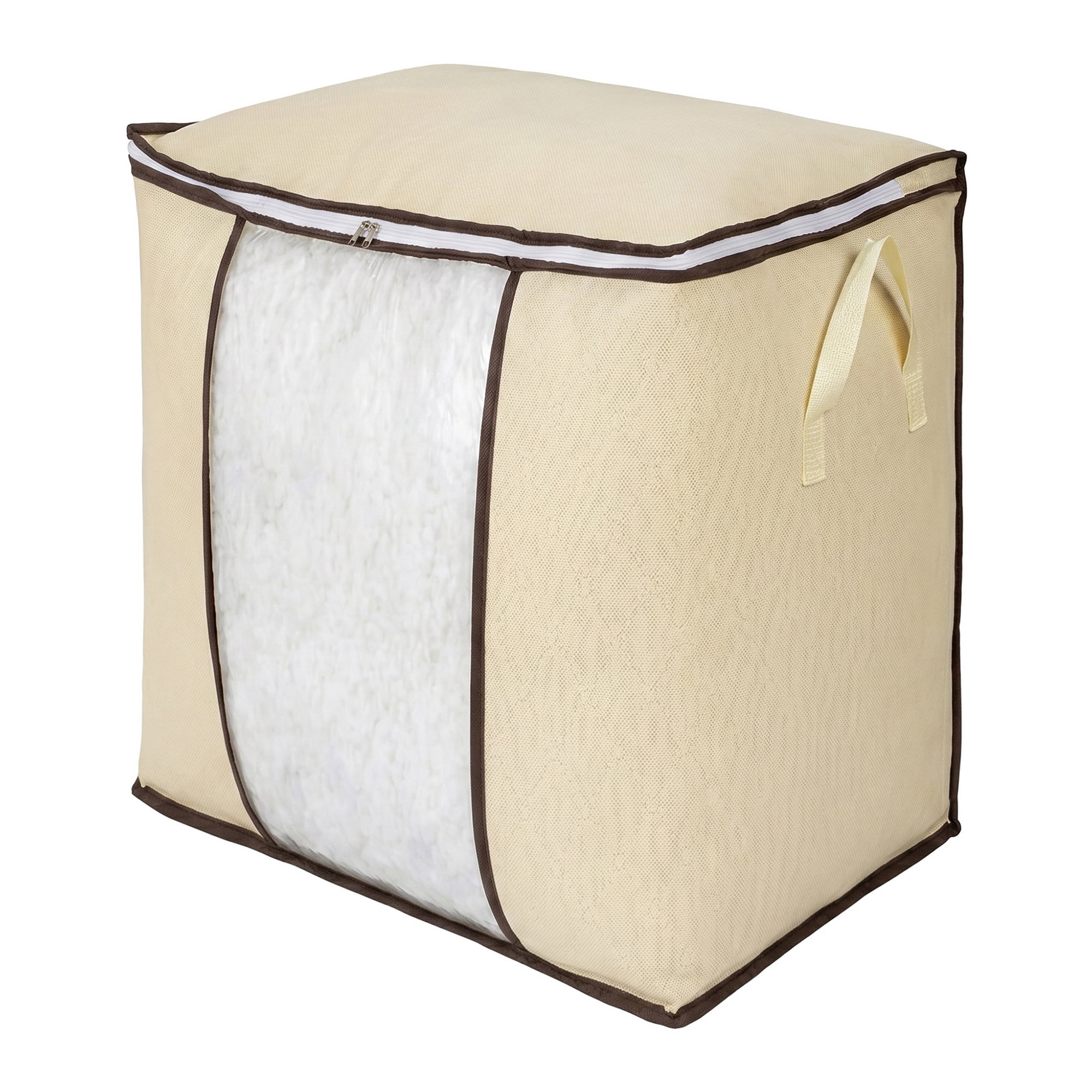 Unique Bargains Moistureproof Storage Sack Portable Side Carry Bag Beige 18.9"x11.0"x19.7"