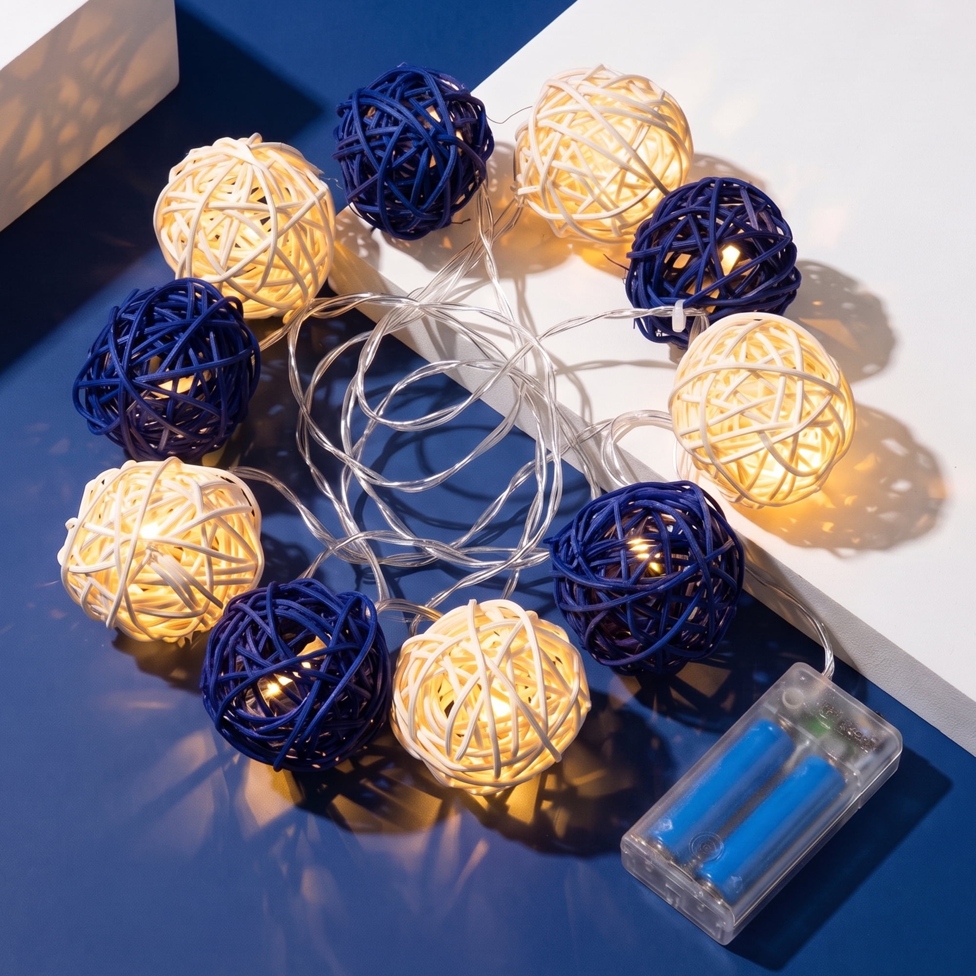 Unique Bargains Moroccan Orb Decor Lights with Flexible Design 6.6 ft Battery Operated