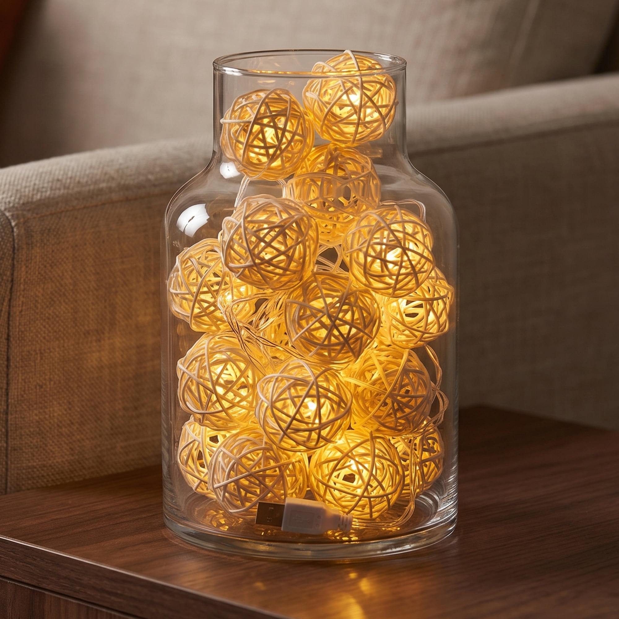 Unique Bargains Moroccan Orb Lights for Home with Flexible Design 9.8 ft USB Powered