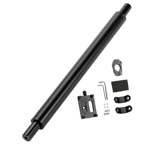 Unique Bargains Motorbike Balance Cross Bar Adjustable Motoycle Handle Bracket Aluminum Alloy Black