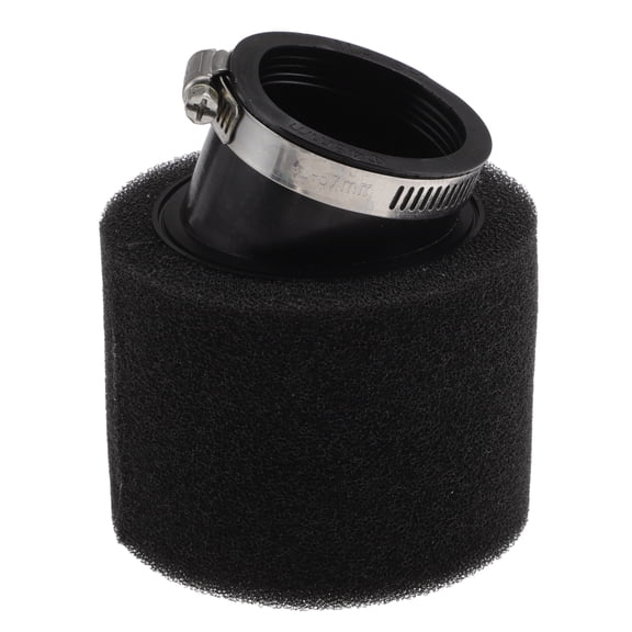 Unique Bargains Motorcycle Air Filter Universal 48-50mm Air Intake Cleaner Rubber Foam Air Filter Replacement for Dirt Pit Bike ATV Scooter Moped Go Kart Black 1 Set