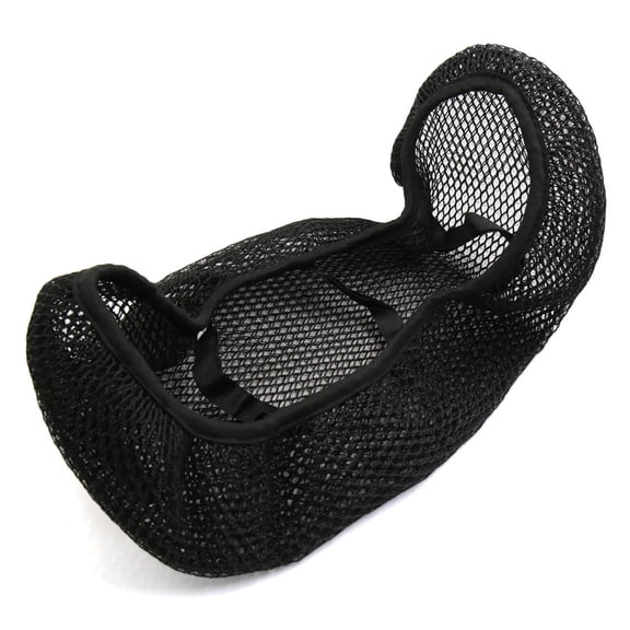 Unique Bargains Motorcycle Black Anti-slip Air Stretchy Mesh  Saddle Protective Cover Pad