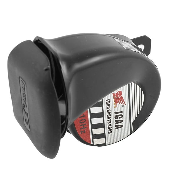 Unique Bargains Motorcycle Black Plastic Snail Shaped Warn Horn Speaker 510Hz DC 12V