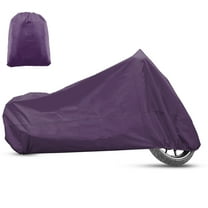 Unique Bargains 1PC Motorcycle Cover All Season Universal Weather Waterproof with Storage Bag Fits Up to 96.46'' XL Purple