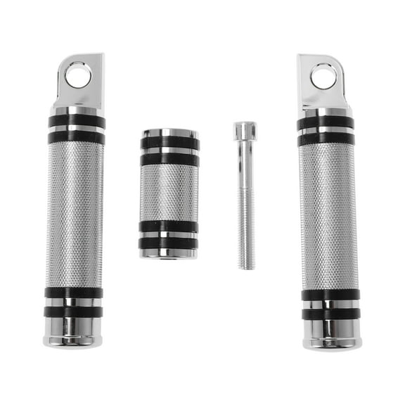 Unique Bargains Motorcycle Foot Pegs for Harley/Sportster 1200 883/Touring/Softai/Dyna Front Pedal Rear Pedal Footrests Footpeg Foot Pedal CNC Aluminum Alloy Black