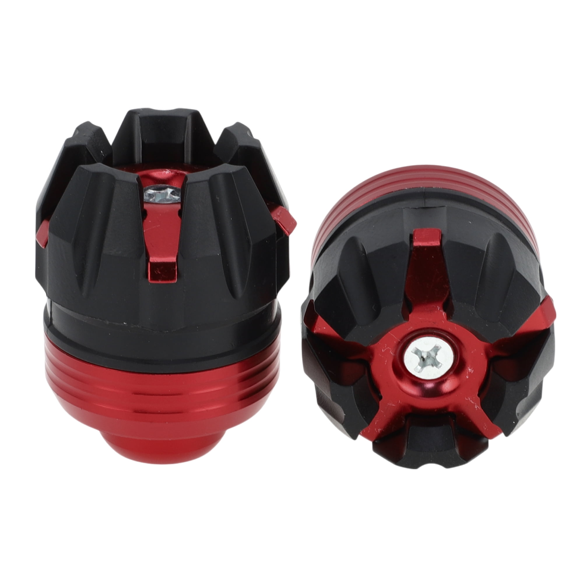 Unique Bargains Motorcycle Frame Sliders Front Fork Falling Protection Wheel Crash Protector Scooter Moped Aluminum Alloy Plastic Red 2 Pcs