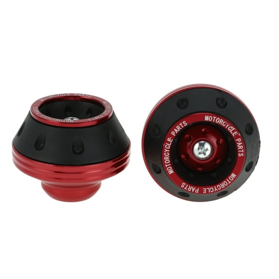 Unique Bargains Motorcycle Front Fork Frame Slider Falling Protection Wheel Crash Protector Scooter Moped Aluminum Alloy Red 2 Pcs