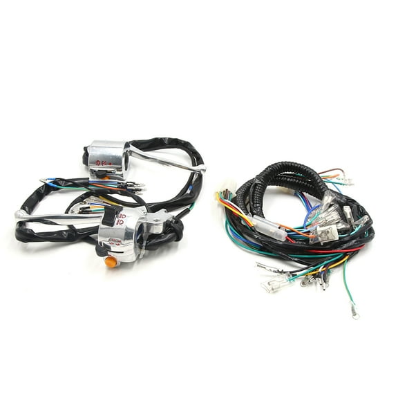 Unique Bargains Motorcycle Handlebar Light Control Switch Set for JH70 w Wire Harness