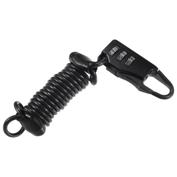 Unique Bargains Motorcycle Helmet Lock Universal Mini Anti-Theft Bicycle Cable Lock