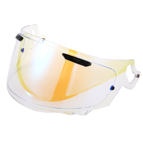 Unique Bargains Motorcycle Helmet Visor Shield - Motorcycle 3-Snap Helmet Visor - for RX-7X Resin Clear Blue -1pc